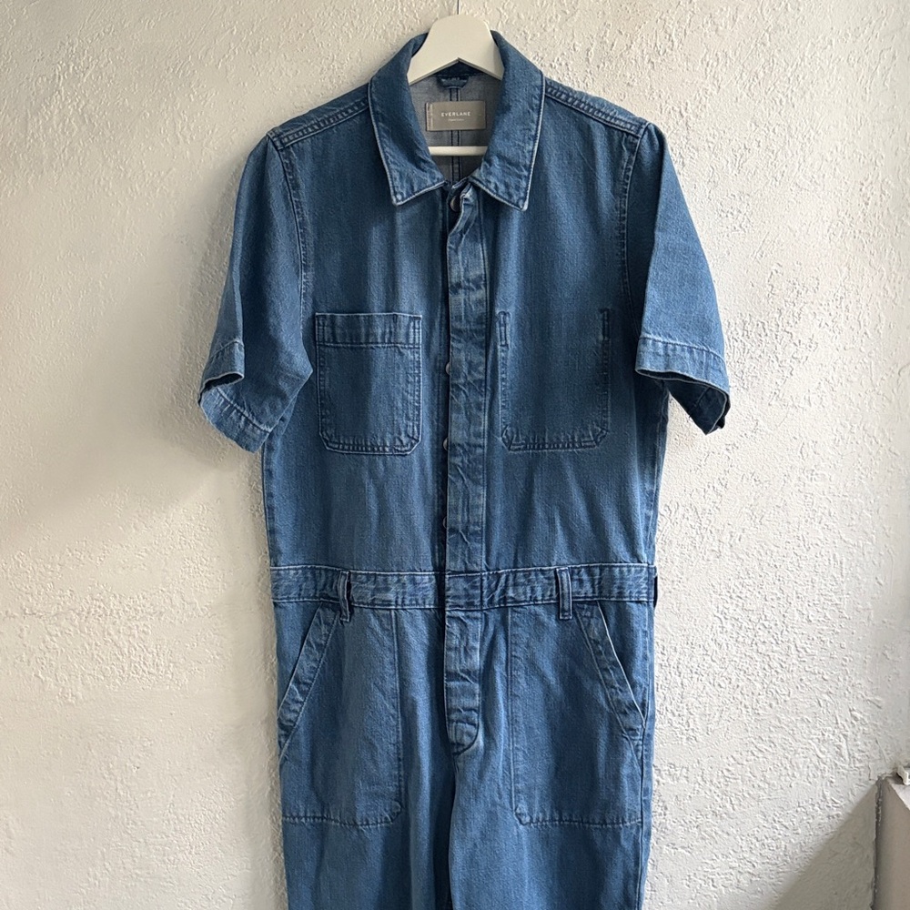 Everlane Blue Denim Jumpsuit